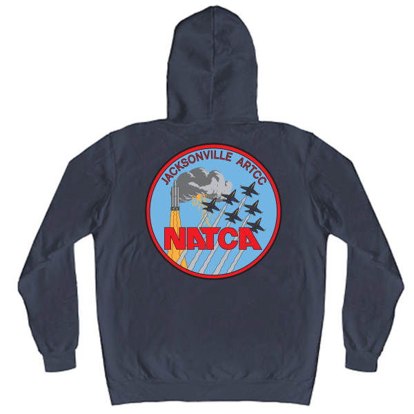 NATCA ZJX Fleece Hoodie - Image 2